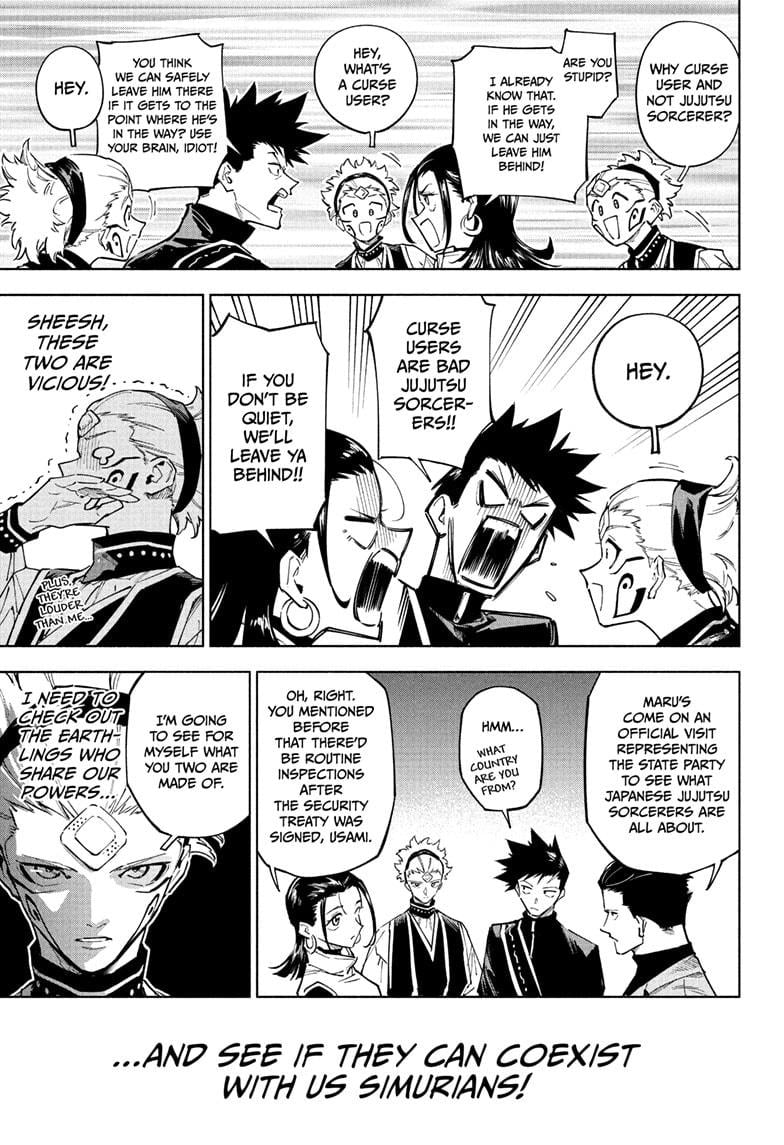 Mojuro (Jujutsu Kaisen Modulo) Chapter 1 - Page 13 - Modulo Chapter 1 - The Simurian Arrival and the Okkotsu Legacy's New Trial manga