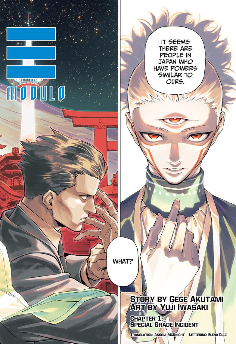 Mojuro (Jujutsu Kaisen Modulo) Chapter 1 - Page 2 - Modulo Chapter 1 - The Simurian Arrival and the Okkotsu Legacy's New Trial manga