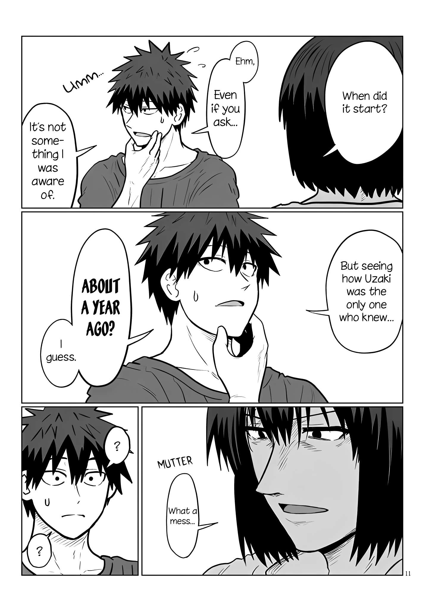 Uzaki-chan Wants to Hang Out, Chapter 128